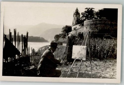 Krems 1929 Maler Ort lt. Stempel