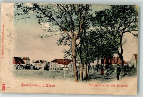 Sonderburg 1900 bei der Kaserne