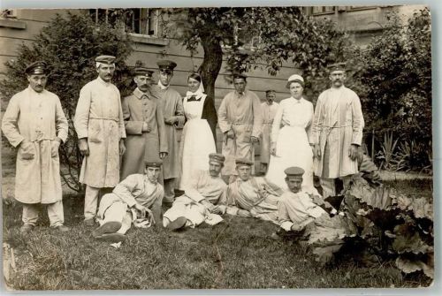 Strasbourg 1916 Krankenhaus Uniform WK I Ort handschriftlich