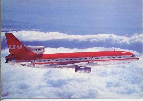 um 1970/80 Flugzeug -LTU- TriStar L-1011-1 (plane), über den Wolken,Dressler & Schreiner