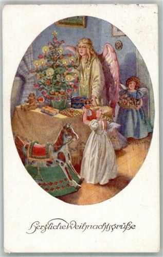 1931 Nr. 1351 Weihnachten Engel sign. Schubert, Franz