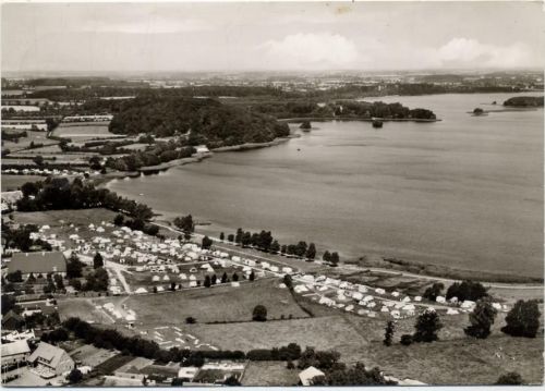 1965 Dersau, Luftbild Campingplatz -Seeblick-,Joachim Eicke-Verlag AKU1