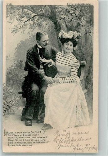 1902 Liebespaar Serie Liebeständelei 1048