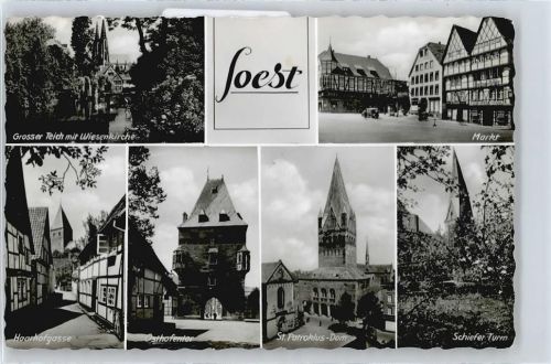 Soest Markt, Haarhofgasse, Dom, Osthofentor