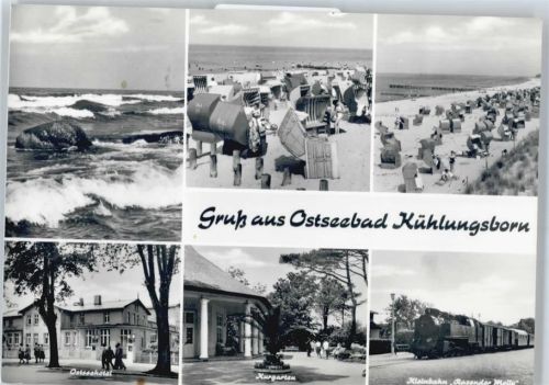 18225 O2565 Kühlungsborn , Ostseebad - Strand, Ostseehotel, Kurgartem AKU2