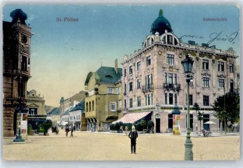 St. Pölten Bahnhofplatz, Litfaßsäule
