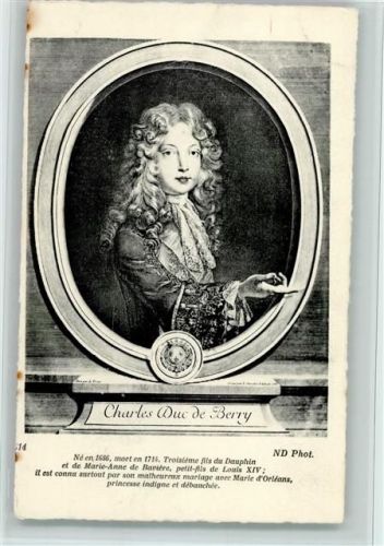 ND Phot. Nr. 614 Charles Duc de Berry