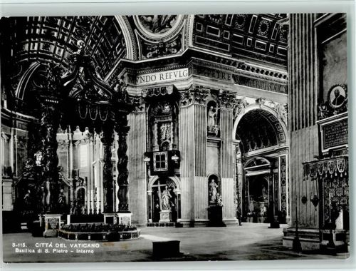 3-115 - Roma - Innenansicht der Peterskirche