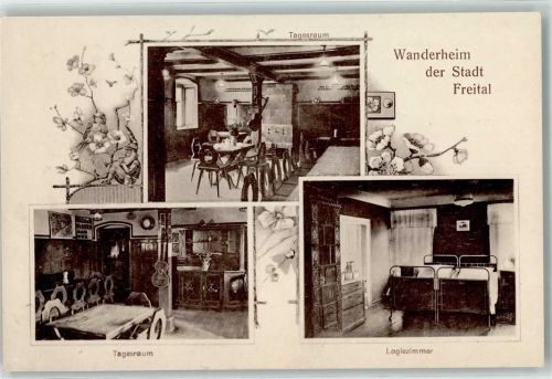 Freital Wanderheim Logierzimmer Tagesraum Gitarre