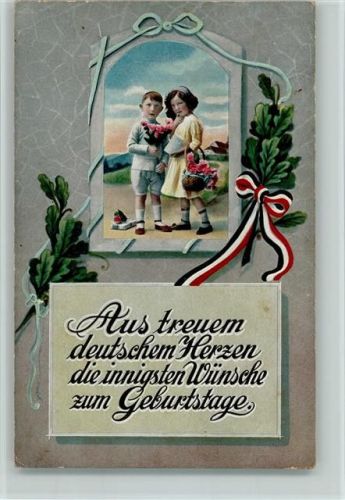 Aus treuem deutschem Herzen die innigsten Wünsche zum Geburtstag