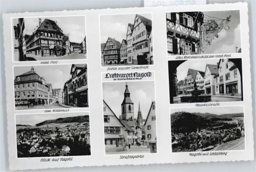 Nagold Turmstrasse , Hotel zur Post , Rathaus