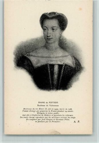 Diane de Poitiers - Mätresse von Roi Henri II AK