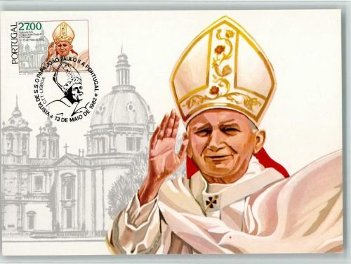 Lissabon Besuch Papst Johannes Paul II. Papst 1982