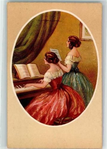 Frauen Klavier Passepartout