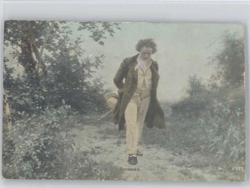 1907 beim Spaziergang - Foto AK