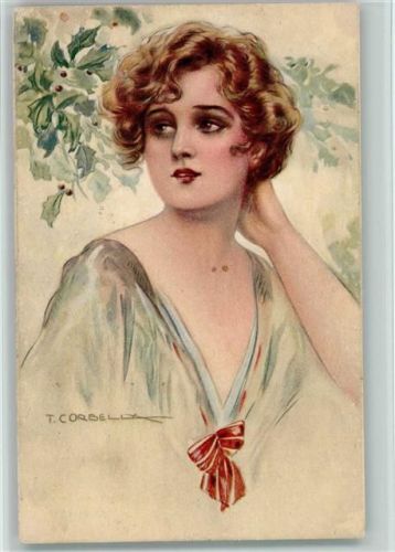 Serie 332-6 - schöne Frau - Haarmode