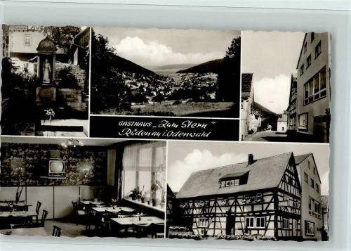 Rüdenau Ortsansichten Denkmal Fachwerkhaus Gasthaus Pension Zum Stern Metzgerei Innenaufnahme Mehrfachaufnahme
