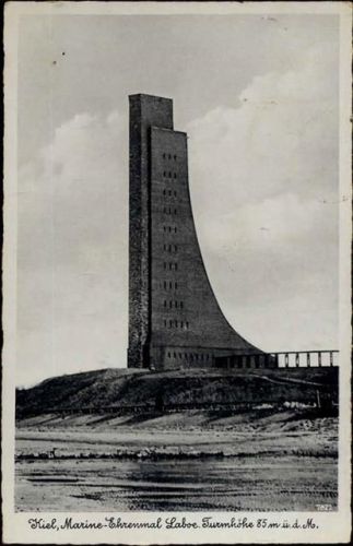 1940 Kiel, Marine-Denkmal Labö. Turmhöhe 85m.,Bromsilber Imitation