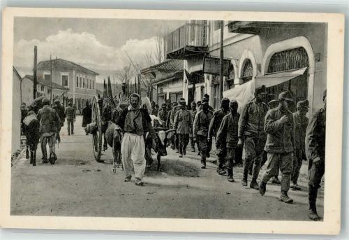 Shkodra Skutari 1916 Foto AK WK I Uniform Tracht