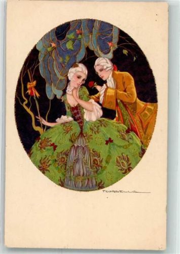 Art Deko Rokoko degami Nr.2112 Corbella, T. Künstlerkarte