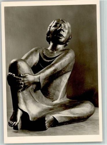 Singender Mann 1930 Bronze - Deutscher Kunstverlag München Nr. 12 AK