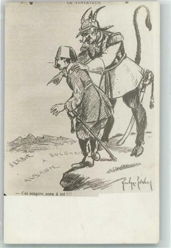 Kaiser Wilhelm II. Teufel Der Versucher Landkarte