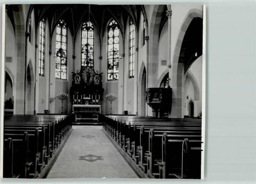 Selm Kirchenfenster Altar Foto 12 x 12 cm