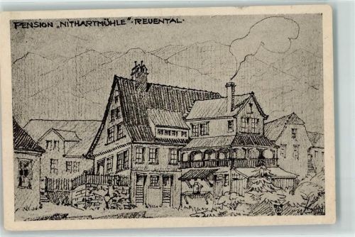 Reuenthal Pension Nithartmühle sign.