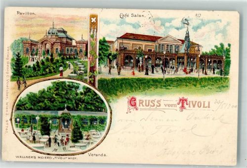 Hetzendorf 1900 Pavillon Wallners Meierei Tivoli