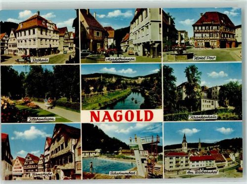 Nagold Hotel Post Schwimmbad Busbahnhof Krankenhaus Turmstraße
