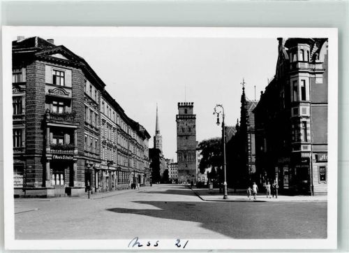 Neisse Nysa Privatfoto KEINE AK Münsterberger Turm Ort handschriftlich
