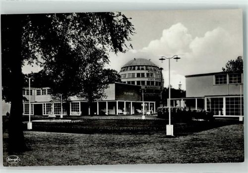 Dresden 1930 Nr. 28 Hygiene Ausstellung Teilgelände mit Kugelhaus