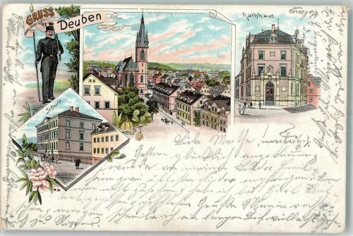 Deuben Bergmann Schule Rathaus Christuskirche