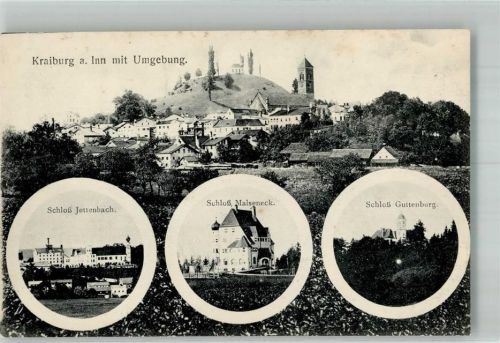 84559 W8261 Kraiburg a. Inn Foto AK Schloss Jettenbach Malseneck Guttenburg