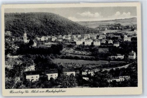 Freital Blick vom Backofenfelsen, Hainsberg