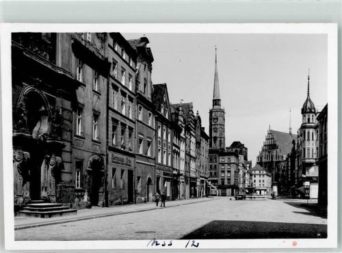 Neisse Nysa FOTO KEINE AK Kirche St. Jakobus und Agnes Rathausturm
