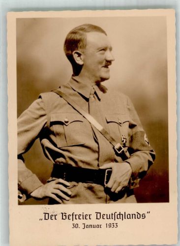 Propaganda WK II Befreier Deutschlands 1933 Hitler 1938 Foto AK