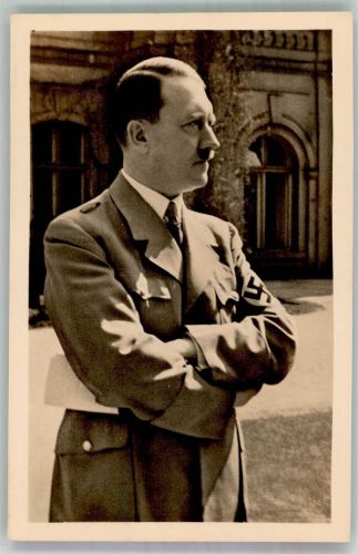SST Deutsche Dienstpost Adria Postamt Laibach + Hitler Photo Hoffmann Nr. 38 Sonderstempel WK II Foto AK