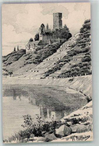 W6927 Heinsheim , Baden Ruine Ehrenberg Verlag Edm. von König Nr. 4094 Hoffmann, H. 1909 Künstlerkarte