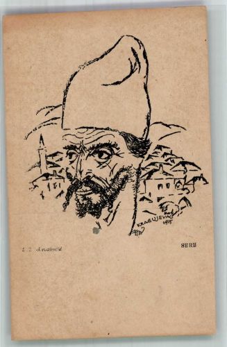 Serbe Trachten Serbien 1919 Künstlerkarte