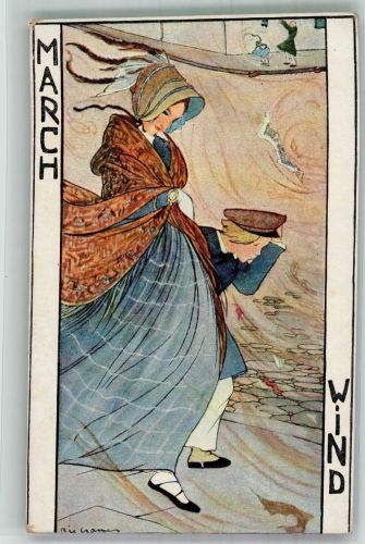 March Wind Cramer, M. (Rie) Künstlerkarte