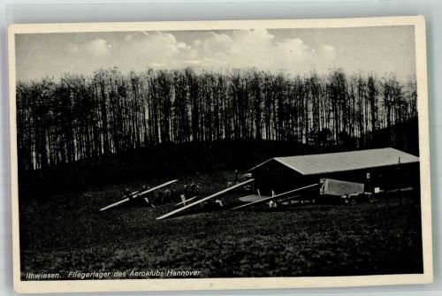 W3000 Hannover Fliegerlager des Aeroklubs Ithwiesen Hannover Flugzeug vor 1945