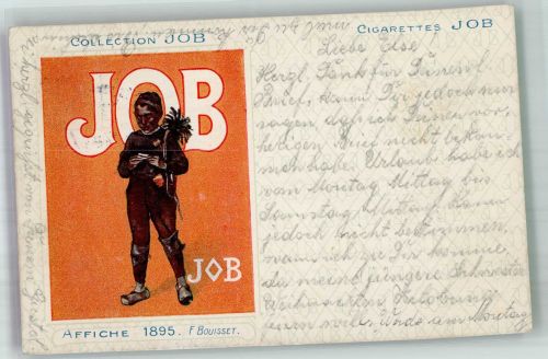 Zigaretten Werbung v. F. Bouisset Schornsteinfeger Collection JOB 1900 Künstlerkarte