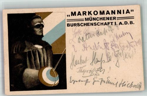 W8000 München Markomannia Burschenschaft Studentika 1924