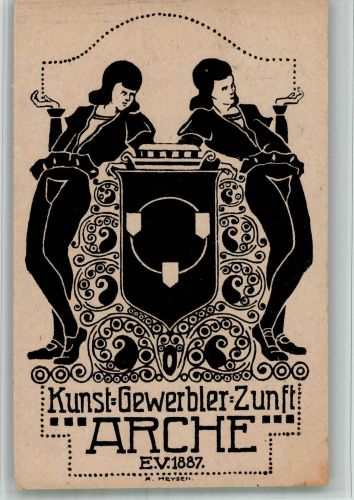 W7500 Karlsruhe , Baden Kunst Gewerbler Zunft Arche sign Meysen Kunstgeschichte Karlsruhe BOAKC