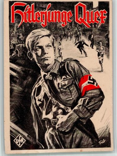 Hitlerjunge Quex Ufa Film Plakat auf AK HJ BOAKC