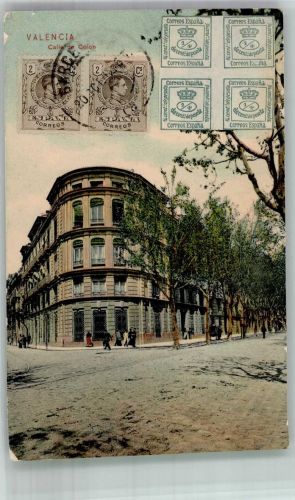 Valencia Gebrauchsspuren Marke bildseitig