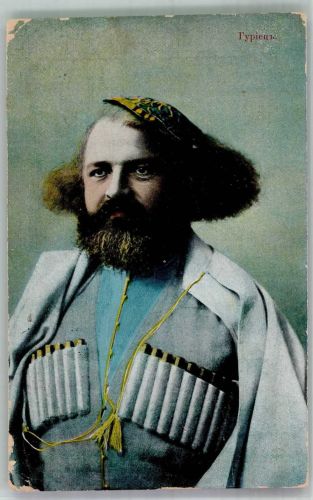 Tiflis 1916 Gebrauchsspuren Tracht Kaukase Feldpost WK I 10. Landw.div.