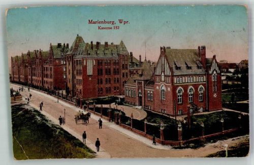 Marienburg Malbork 1916 Gebrauchsspuren Kaserne 152 Feldpost WK I