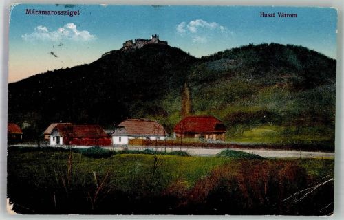 Baia Mare Frauenbach / Nagybánya 1917 Gebrauchsspuren Burg Huszt Varrom Feldpost WK I Sighetu Maramarossziget